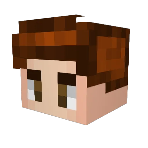 bazetrec Minecraft avatar head, 3D render