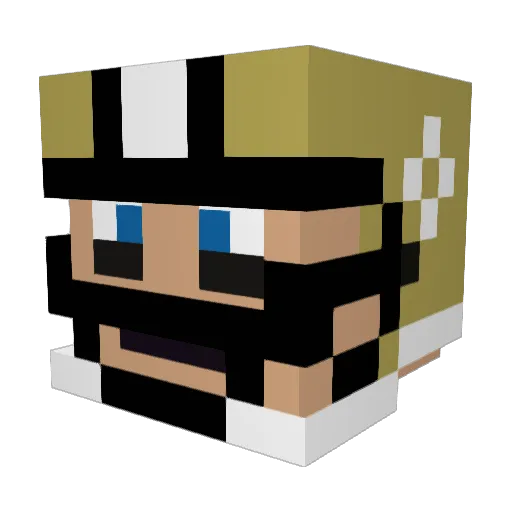 bazine Minecraft avatar head, 3D render