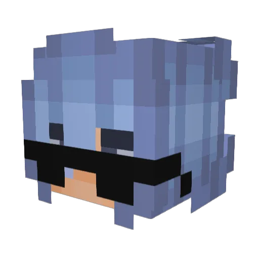 bazunga Minecraft avatar head, 3D render