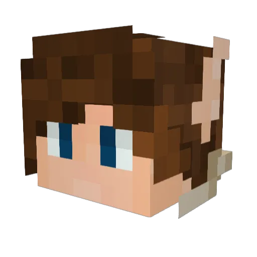 bazylek09 Minecraft avatar head, 3D render