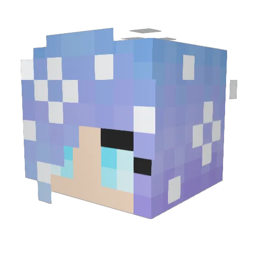 bazzi0_0 Minecraft avatar head, 3D render