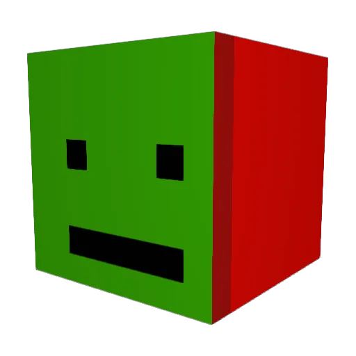 bb1235 Minecraft avatar head, 3D render