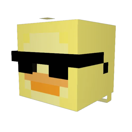 bb5jj Minecraft avatar head, 3D render