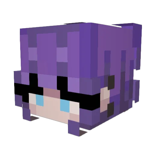 bb_monky Minecraft avatar head, 3D render