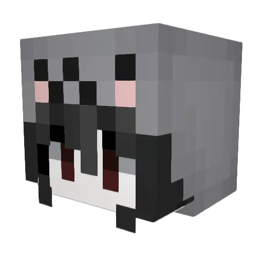 bbabymel Minecraft avatar head, 3D render