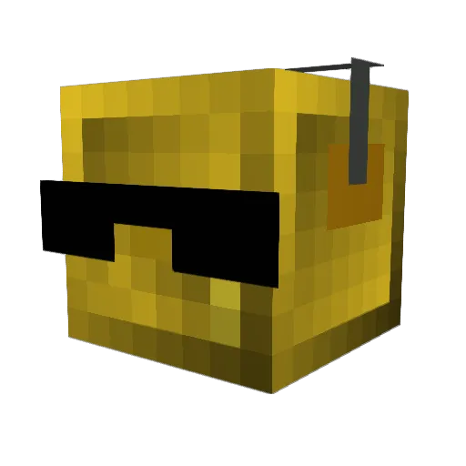 bballcraze Minecraft avatar head, 3D render