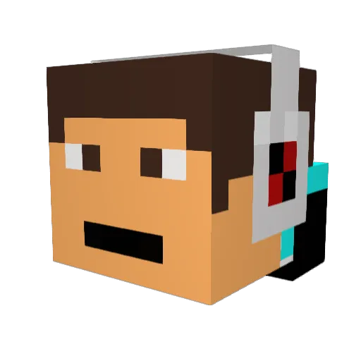 bballer0234 Minecraft avatar head, 3D render