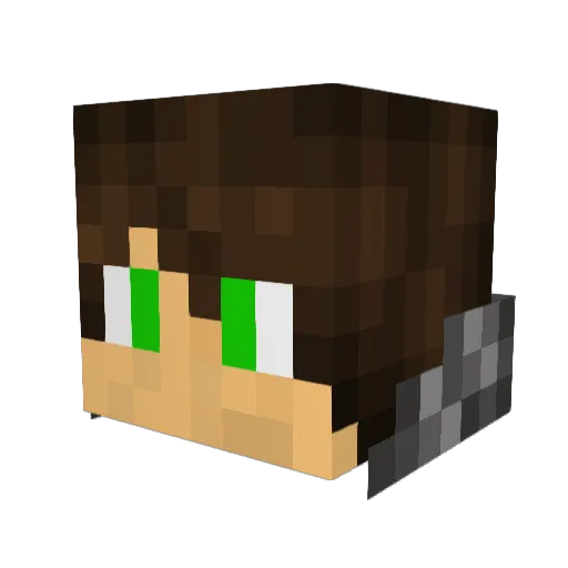 bballman06 Minecraft avatar head, 3D render