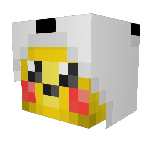 bbanee Minecraft avatar head, 3D render