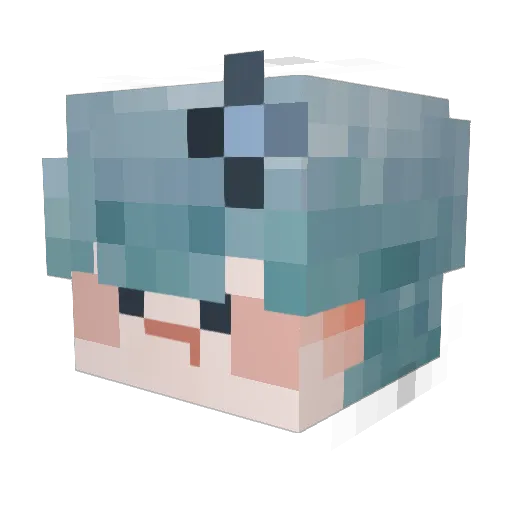 bbangdeng04 Minecraft avatar head, 3D render