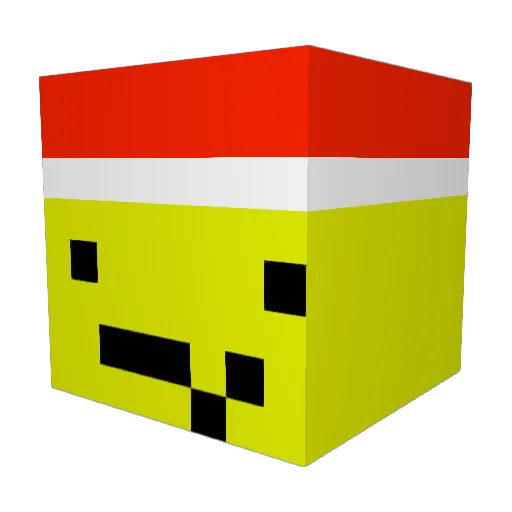 bbanggupal Minecraft avatar head, 3D render
