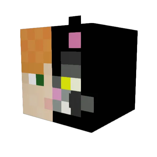 bbaovanc Minecraft avatar head, 3D render