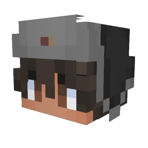 bbauta Minecraft avatar head, 3D render