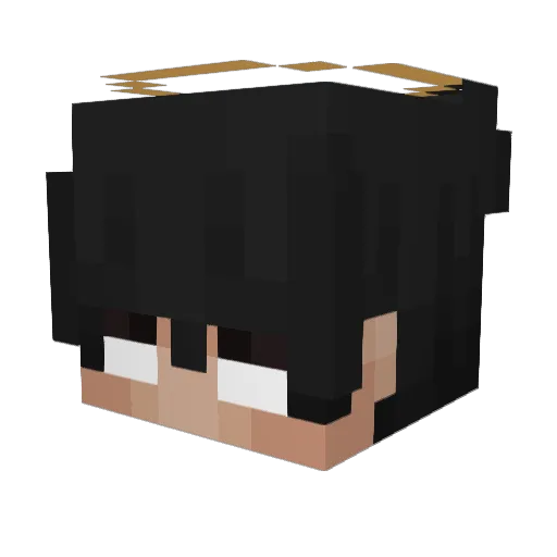 bbb Minecraft avatar head, 3D render