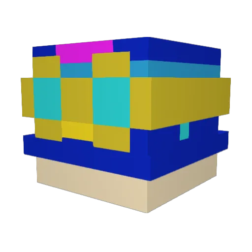 bbb_999 Minecraft avatar head, 3D render