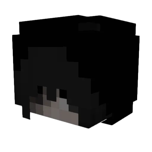 bbbc Minecraft avatar head, 3D render