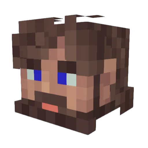 bbbdemons Minecraft avatar head, 3D render