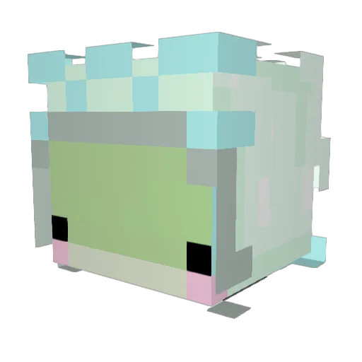 bbbottoms Minecraft avatar head, 3D render