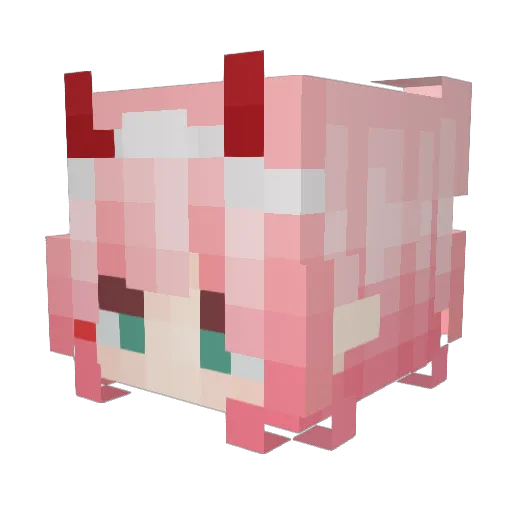 bbc3 Minecraft avatar head, 3D render