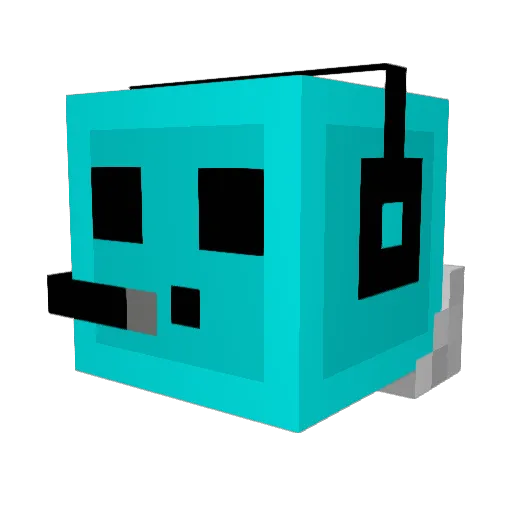 bbc_bee Minecraft avatar head, 3D render