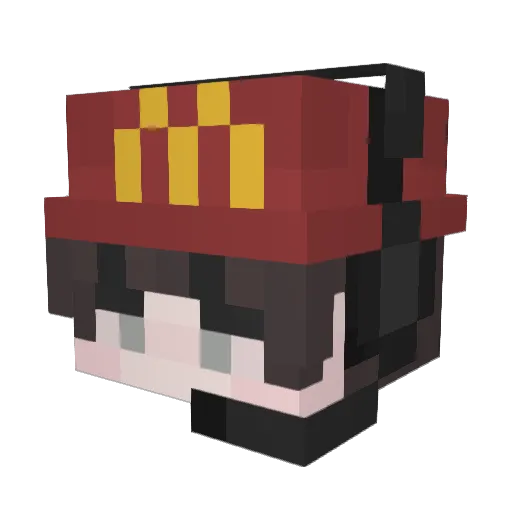 bbcgrant Minecraft avatar head, 3D render