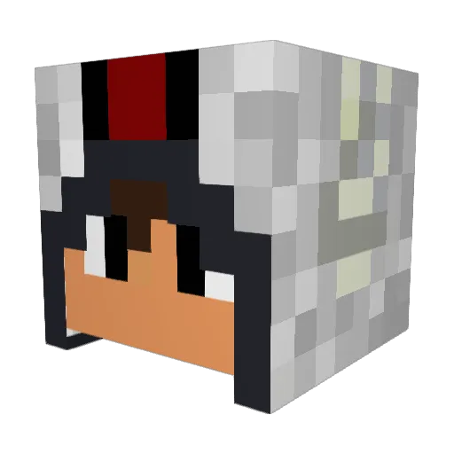 bbdrno1 Minecraft avatar head, 3D render