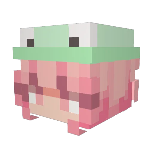 bbeam_ Minecraft avatar head, 3D render