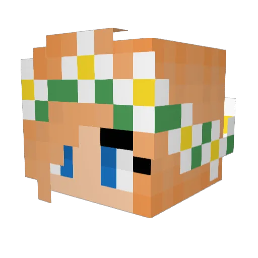 bbearvesper Minecraft avatar head, 3D render