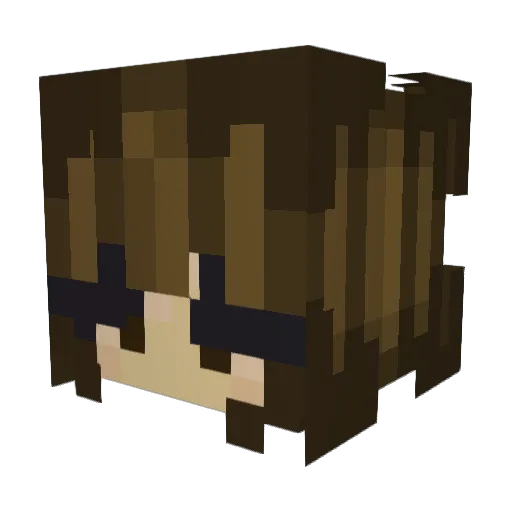 bbeeeellaa Minecraft avatar head, 3D render
