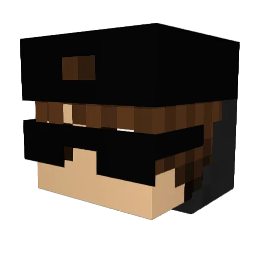 bbeenntt Minecraft avatar head, 3D render
