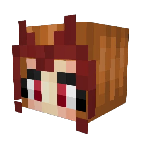 bbella__ Minecraft avatar head, 3D render