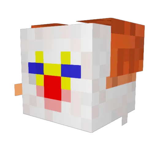 bbenz00 Minecraft avatar head, 3D render