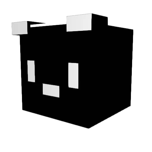 bbg1207 Minecraft avatar head, 3D render