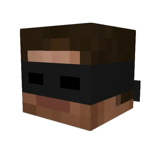bbgmason Minecraft avatar head, 3D render