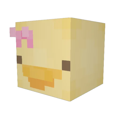 bbgmatti Minecraft avatar head, 3D render
