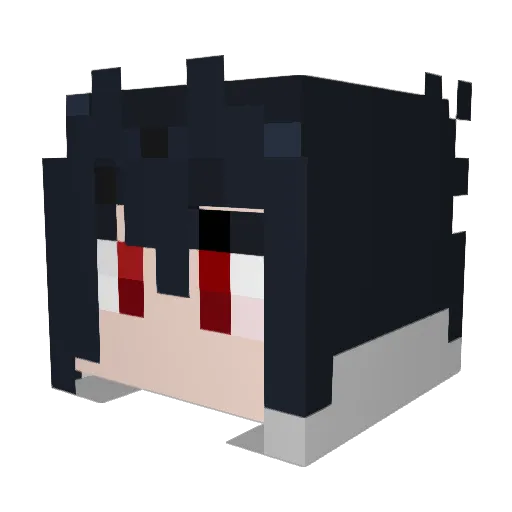 bbgmixy Minecraft avatar head, 3D render