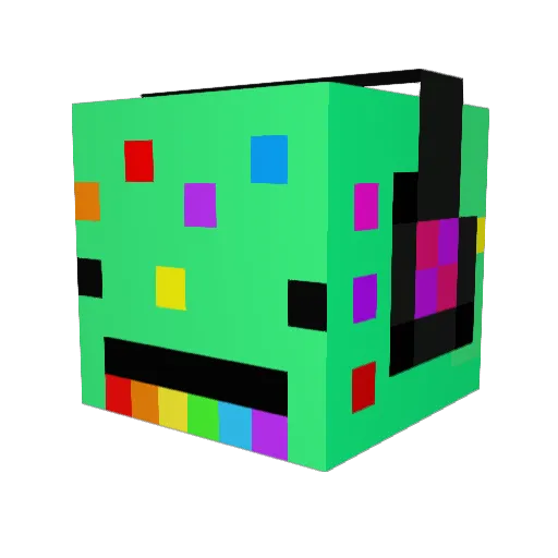 bbhotrod Minecraft avatar head, 3D render