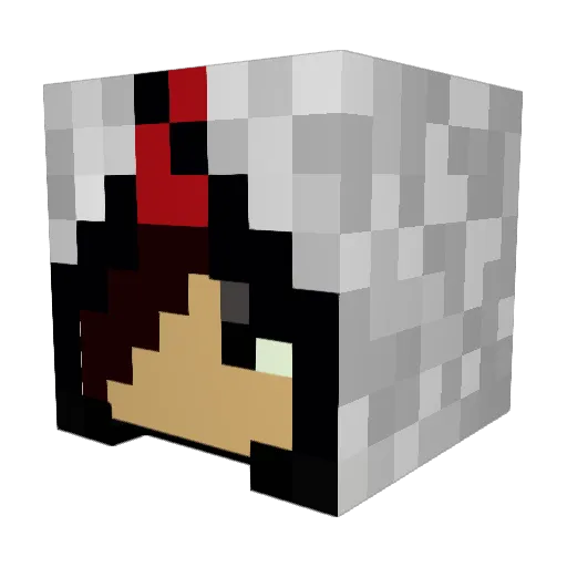 bbinder123 Minecraft avatar head, 3D render