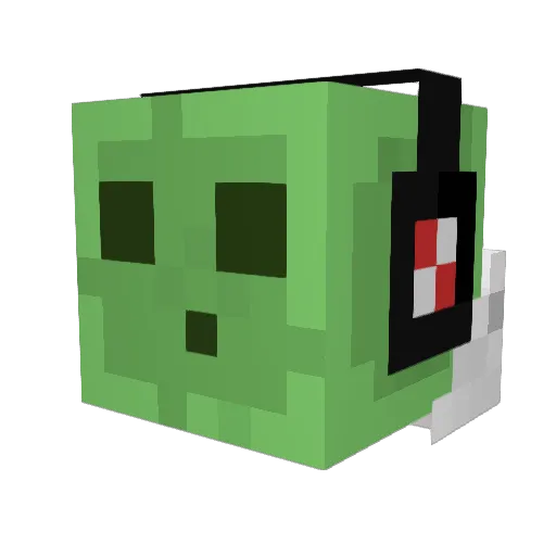 bbk4256 Minecraft avatar head, 3D render