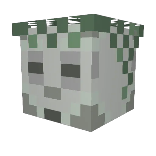 bblankss Minecraft avatar head, 3D render