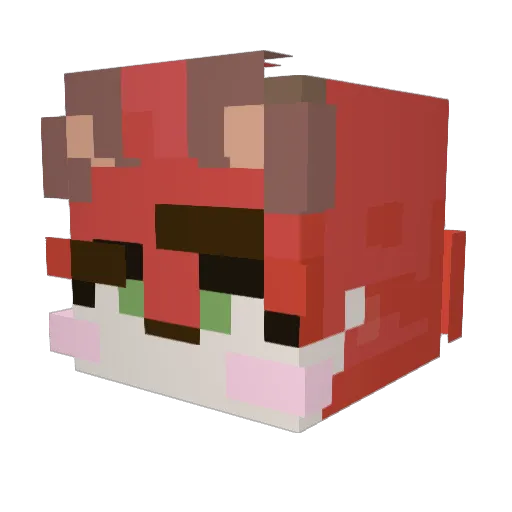 bblazaqq Minecraft avatar head, 3D render