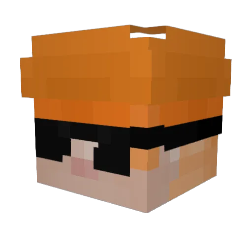 bblonski Minecraft avatar head, 3D render