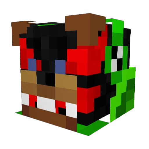 bblowe22 Minecraft avatar head, 3D render