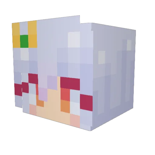 bbmimi Minecraft avatar head, 3D render