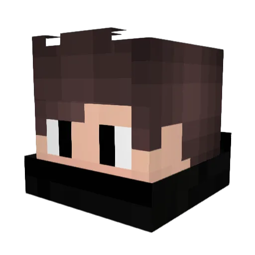 bbmre Minecraft avatar head, 3D render