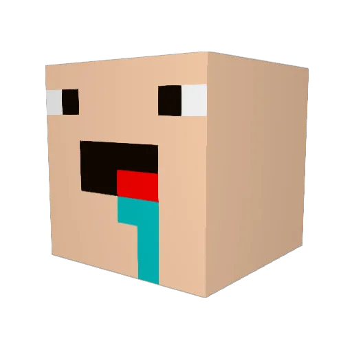 bbnnb77 Minecraft avatar head, 3D render