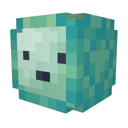 bbnocode Minecraft avatar head, 3D render
