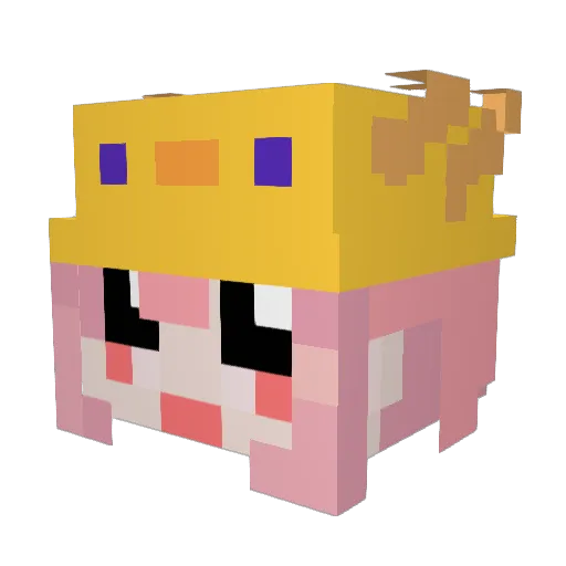 bbohun Minecraft avatar head, 3D render