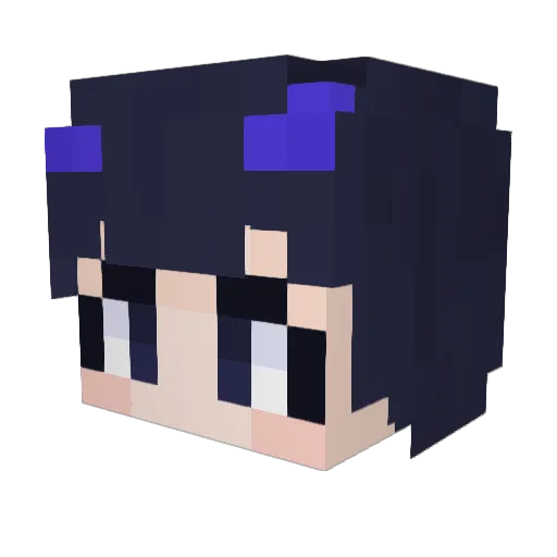 bboss_02 Minecraft avatar head, 3D render