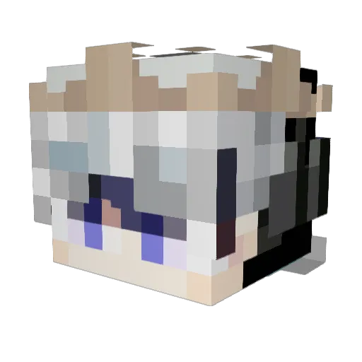 bboy_jia Minecraft avatar head, 3D render